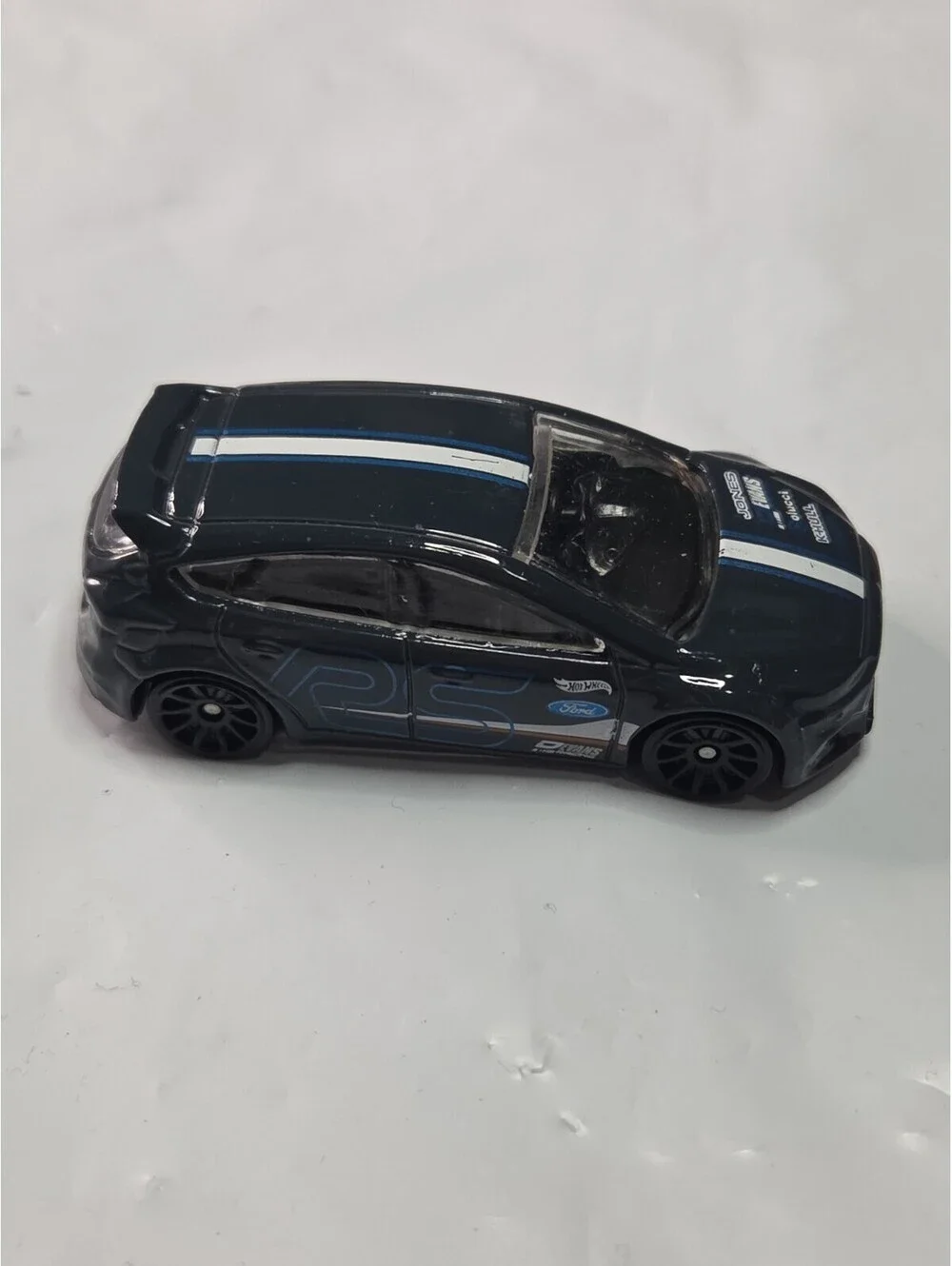 2019 Hot Wheels #139 Nightburnerz 9/10 FORD FOCUS RS Dark Gray w/Black 10 Spoke